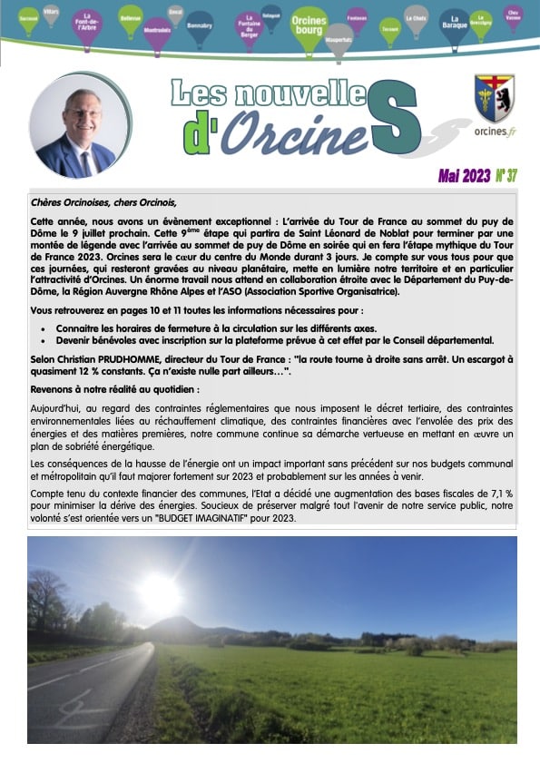 Les nouvelles d'Orcines 06-23 N° 37