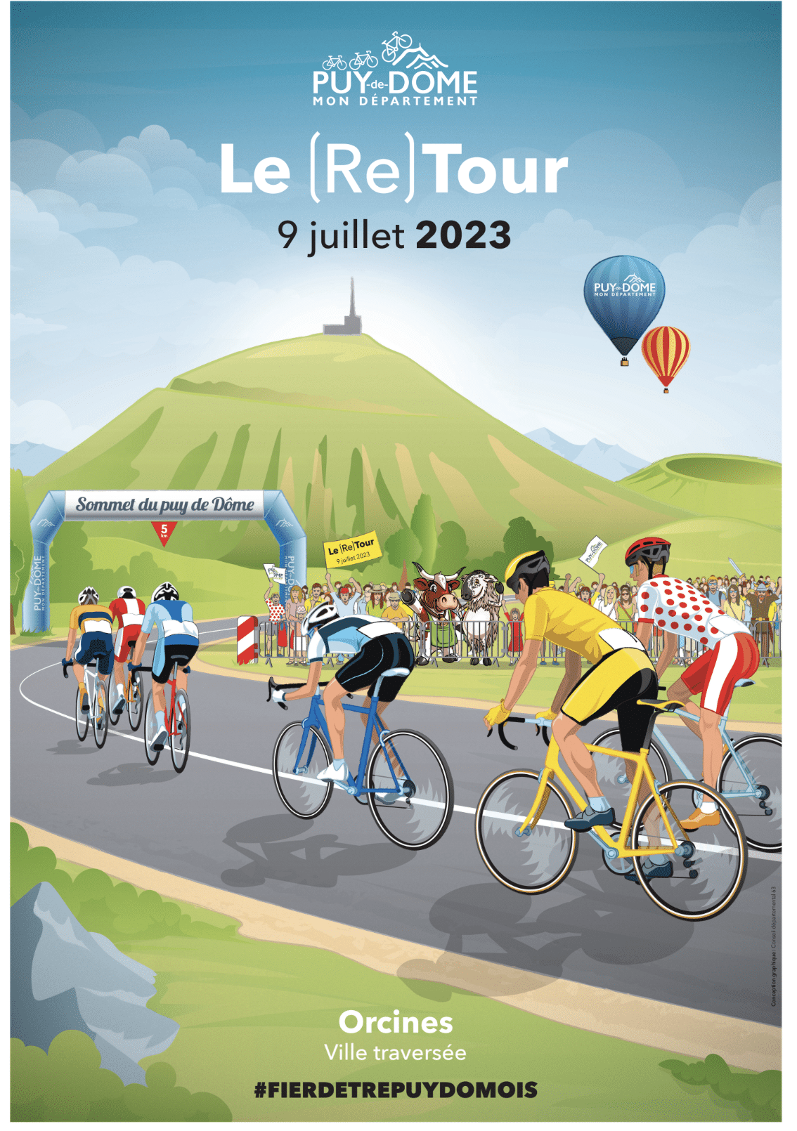 Le Tour de France 2023 mettra en vedette le Puy-de-Dôme pendant quatre jours consécutifs, à commencer par l'arrivée de l'événement au sommet du puy de Dôme le dimanche 9 juillet. Cette étape sera suivie d'une journée de repos à Clermont-Ferrand le lendemain. Puis, les coureurs poursuivront leur course avec une étape passionnante entre Vulcania et Issoire le mardi 11 juillet, avant de partir de la préfecture du Puy-de-Dôme en direction de Moulins le mercredi 12.